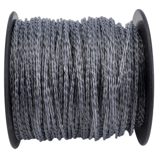 Леска триммерная SNIRREX "Витой квадрат" с жилой (двухкомпонентная усиленная) 2,4мм х 240м 15-01-337 в Челябинске