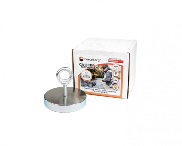 Поисковый магнит односторонний Forceberg F400, сила сц. 460 кг