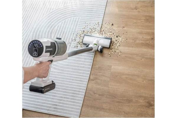 Пылесос беспроводной вертикальный аккумуляторный Greenworks 24В G24SVK4D 4701107UB в Челябинске