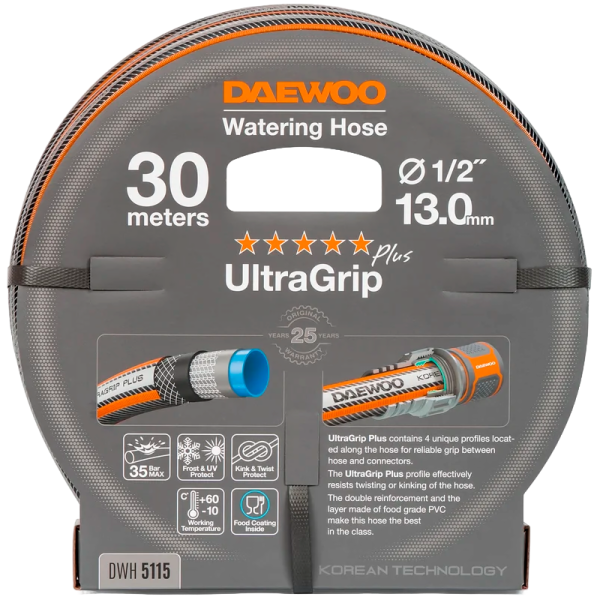 Шланг UltraGrip  диаметром 1/2" (13мм), длина 30 метров DAEWOO DWH 5115