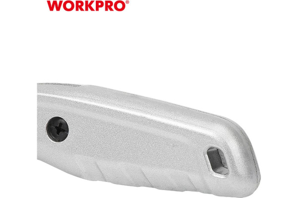 Нож с трапециевидным лезвием WORKPRO алюминиевый корпус  WP213006 в Екатеринбурге 