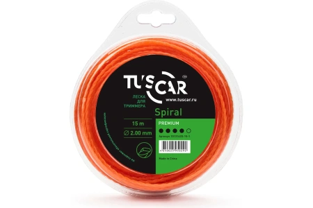 Леска для триммера TUSCAR Spiral Premium 2.0mm*15m 10131420-15-1 в Челябинске