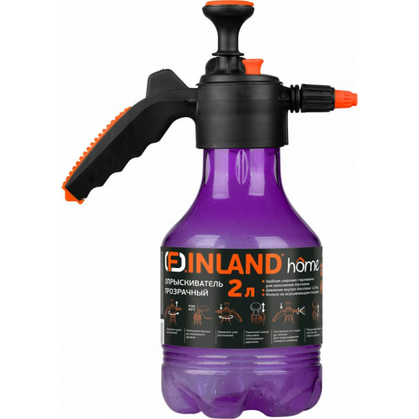 Опрыскиватель FINLAND 2 литра с прозрачным баком 2028 в Челябинске