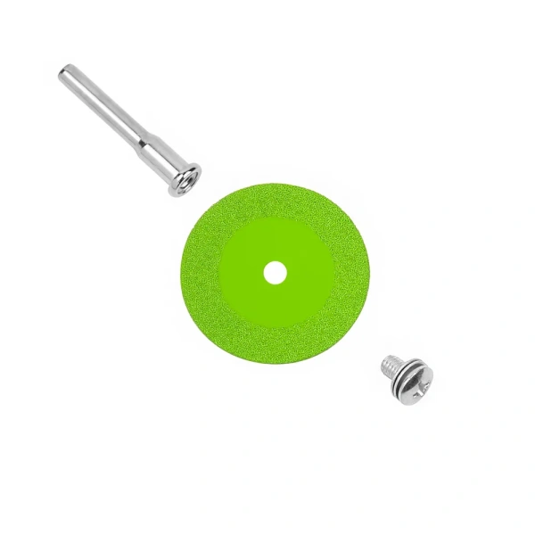 Набор алмазных дисков для гравера DLT вакуумная пайка, 10шт, 50мм, концевик 6мм.2638 в Челябинске