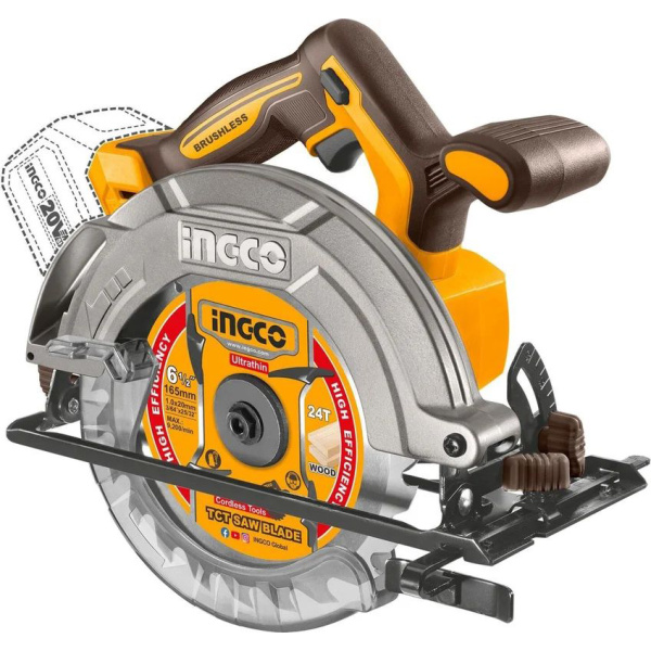 Аккумуляторная циркулярная пила INGCO CSLI1652 INDUSTRIAL в Челябинске