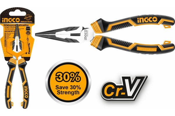 Тонкогубцы INGCO INDUSTRIAL 160 мм HHLNP28160 