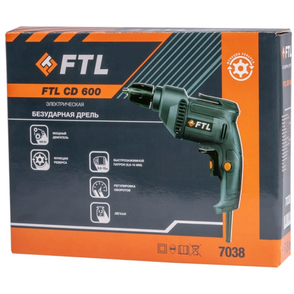 Дрель электрическая FOXWELD FTL CD 600 7038 в Челябинске
