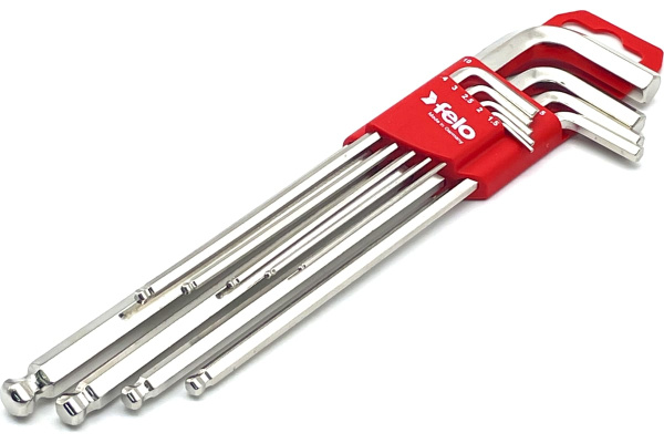 Набор шестигранников удлиненных с шаром FELO HEX1,5-10мм. 9пр.  36500911 в Челябинске 