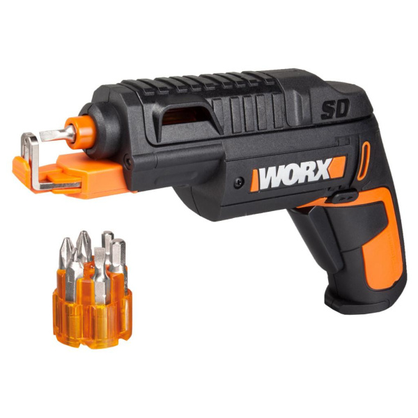 Аккумуляторная отвертка WORX SD Slide Driver + набор бит WX255