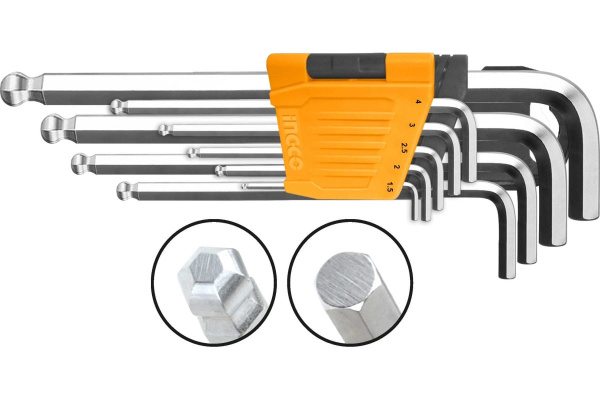 Набор шестигранных ключей  INGCO INDUSTRIAL 9 шт HHK12091  в Челябинске 