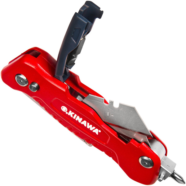 Нож складной OKINAWA трапецивидное лезвие 2 шт. с отвертой  2408 в Екатеринбурге 