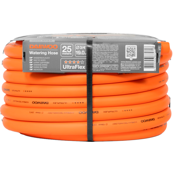 Шланг DAEWOO UltraFlex  диаметром 3/4" 19мм, длина 25 метров  DWH 8134 в Екатеринбурге