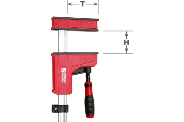 Струбцина параллельная Woodwork  800х95 2 шт. усилие 600 кг PCH-8095 в Челябинске 