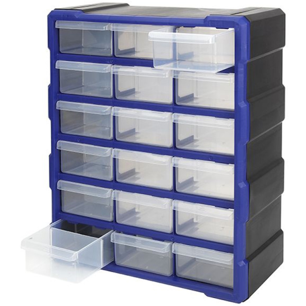 Органайзер пластиковый WORKPRO 18 ящичков WP283011 в Челябинске