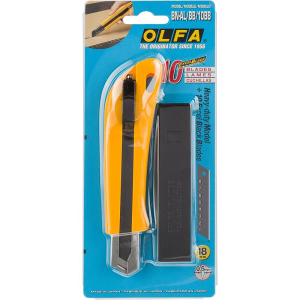 Нож с сегментным лезвием OLFA 18мм. OL-BN-AL/BB/10BB в Екатеринбурге 
