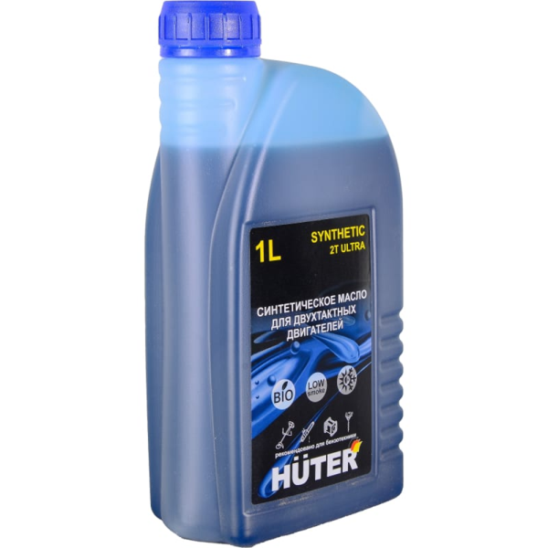 Масло Huter 2Т ULTRA синтетическое для двухтактных двигателей, для техники 1л. 73/8/3/3 в Челябинске