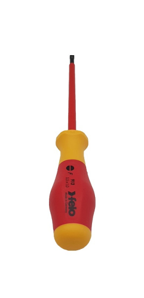 Отвертка диэлектрическая шлицевая Felo SL5,5x1,0x125 91305590 в Челябинске 