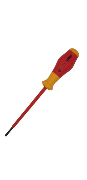 Отвертка диэлектрическая шлицевая Felo SL3,0x0,5x100 91303090 в Челябинске 