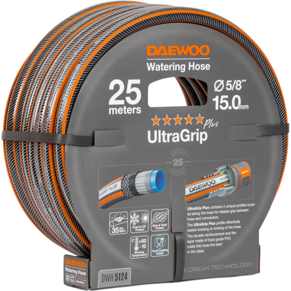 Шланг UltraGrip  диаметром 5/8" (15мм), длина 25 метров DAEWOO DWH 5124 в Екатеринбурге