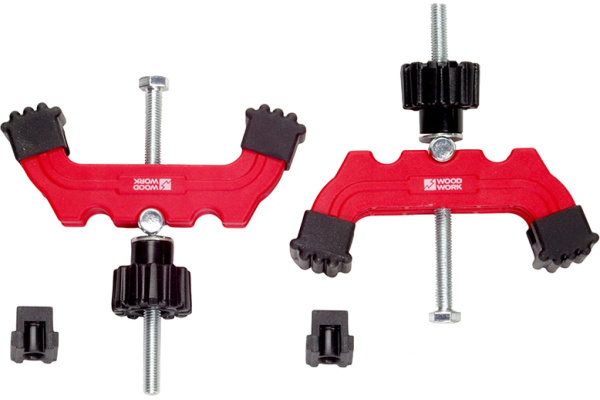 Прижимы верстачные WOODWORK для T-образного паза комплект из 2 штук CLM-007   в Челябинске 