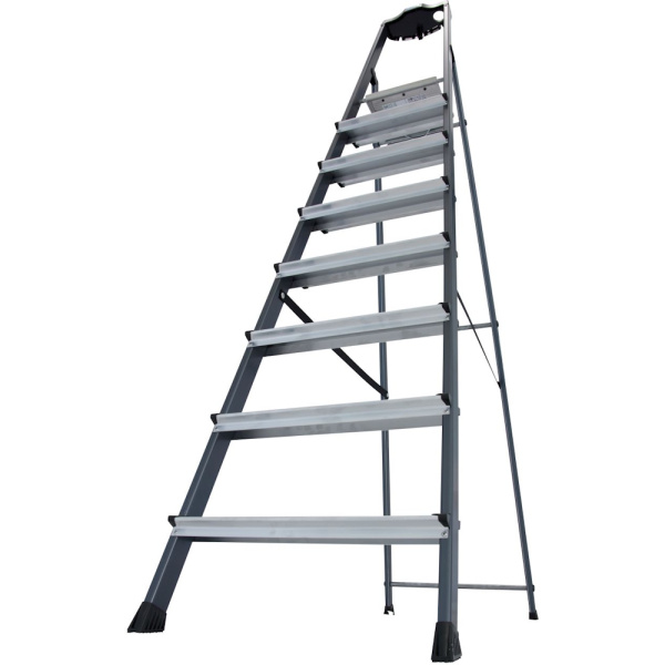 Лестница-стремянка KRAUSE-SECURO анодированная 8 ступеней  126467 в Челябинске