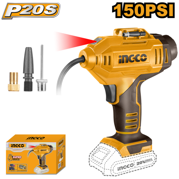 Аккумуляторный автомобильный компрессор INGCO CACLI2018 в Челябинске