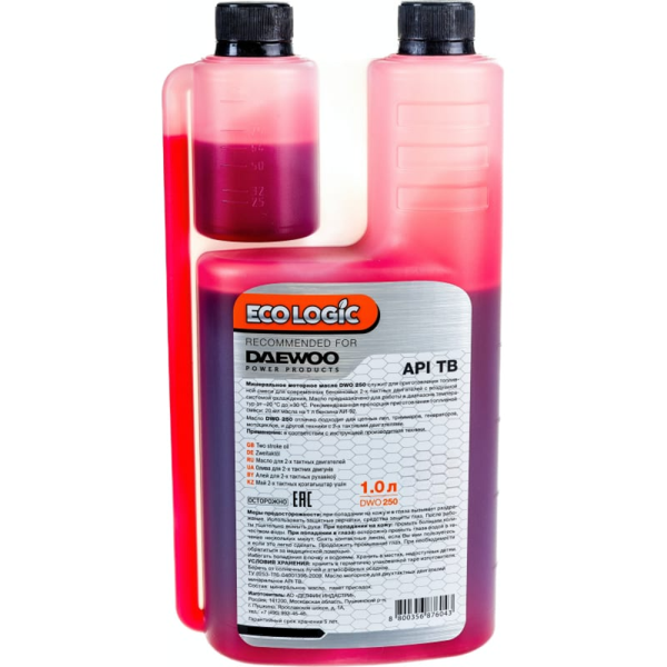 Масло ECOLOGIC для 2-х тактных двигателей DWO 250 в Челябинске