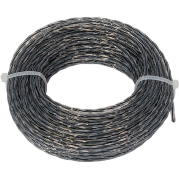 Леска триммерная SNIRREX "Витой квадрат" с жилой (двухкомпонентная усиленная), 3,0мм х 15м 15-01-028 в Челябинске