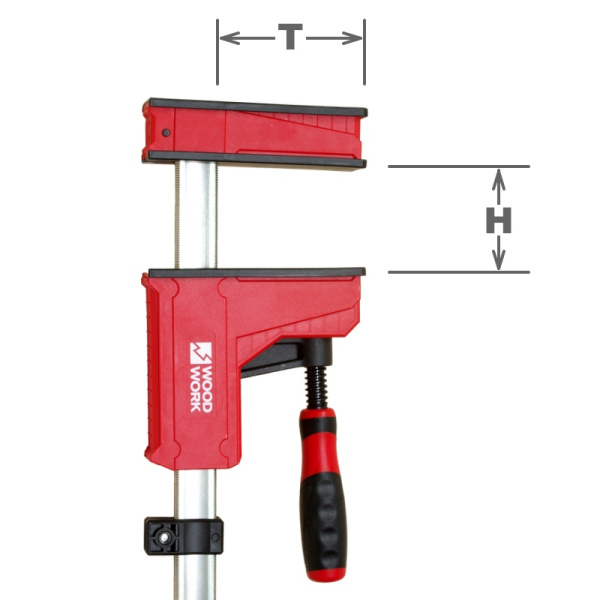 Струбцина параллельная WOODWORK 400x95 2 шт усилие 600 кг PCH-4095 в Челябинске 