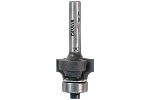 Фреза фаска радиусная DIMAR R2, D16,7x7,7 L47,5 подшипник, хвостовик 6_S,1 1099013