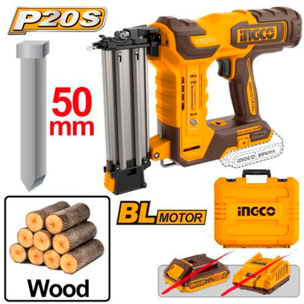 Аккумуляторный нейлер INGCO INDUSTRIAL CBNLI5005 в Челябинске