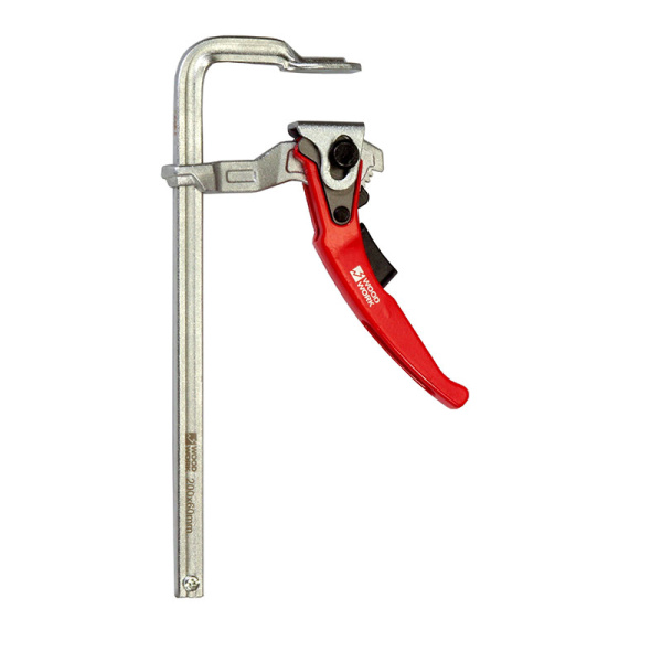 Струбцина WOODWORK кованая, F-тип, 200x60 мм, c рычажной рукояткой, усилие прижима до 160 кг RFC-206 в Челябинске 