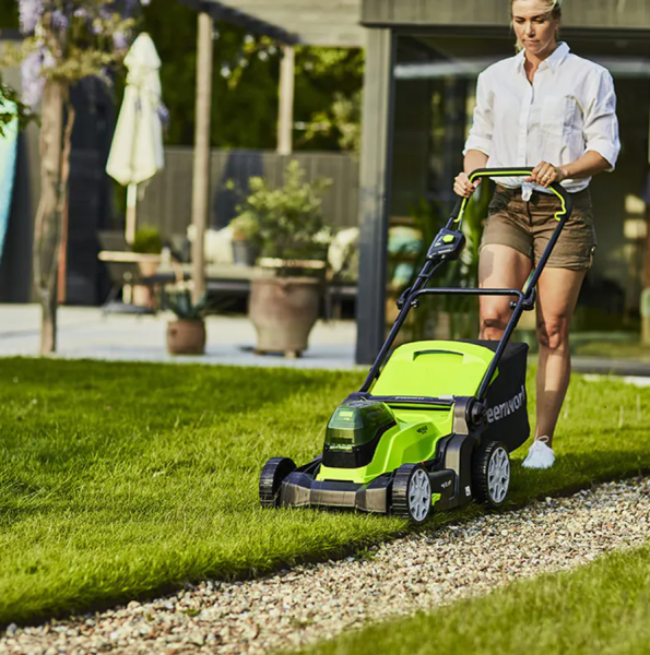 Газонокосилка аккумуляторная Greenworks G24X2LM41 2512607 в Челябинске