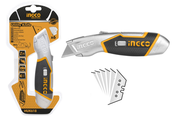 Нож универсальный  INGCO HUK618 в Екатеринбурге 