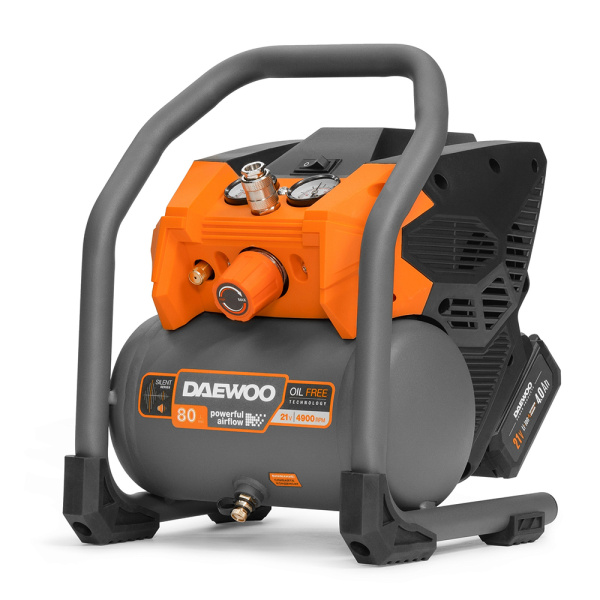 Компрессор аккумуляторный 21В DAEWOO DAC 80S Li SET в Челябинске