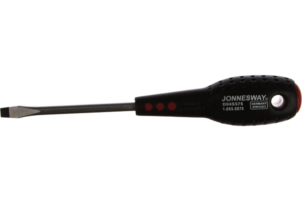 Отвертка JONNESWAY  стержневая шлицевая FULL STAR, SL5.5х75 мм D04S575  047910 в Челябинске 