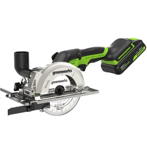 Дисковая аккумуляторная мини пила Greenworks G24MCS в Челябинске