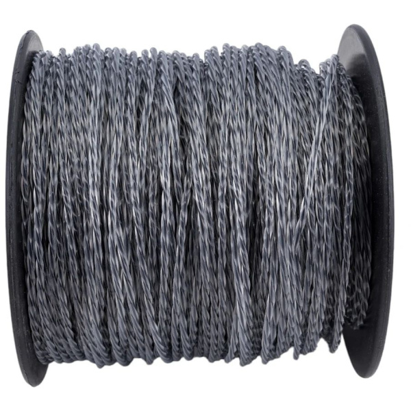 Леска триммерная SNIRREX "Витой квадрат" с жилой (двухкомпонентная усиленная) 2,4мм х 110м 15-01-336 в Челябинске