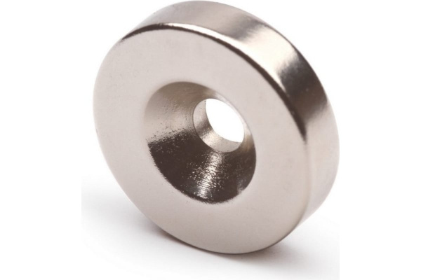 Неодимовый магнит диск Forceberg"20х5мм с зенковкой 4.5/10мм. 4шт.  9-1301017-004 в Челябинске 