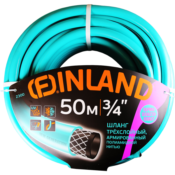 Шланг FINLAND SELVA фуксия ТЭП 3/4", 50м, 3-слойный  2300