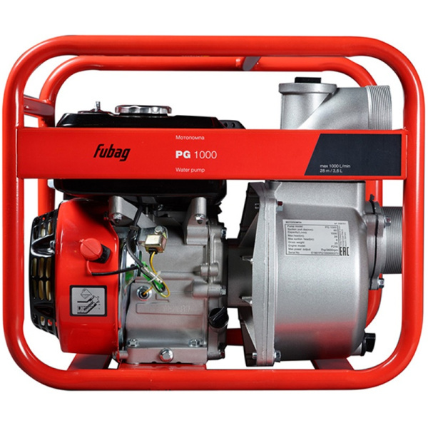 Бензиновая мотопомпа FUBAG PG 1000 838751 в Челябинске