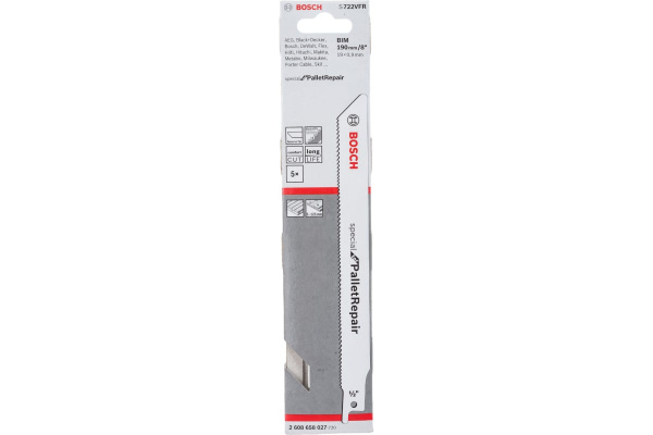 Пильное полотно по дереву Bosch  S722 VFR 190х0,9х2,6мм 1шт.  2608658027
