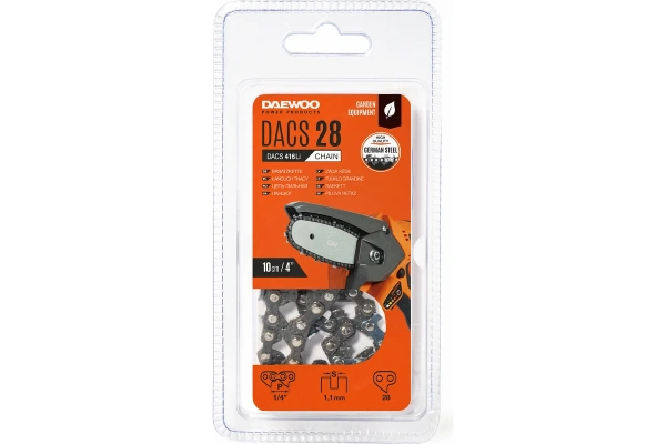 Цепь пильная DAEWOO для DACS 416Li Шаг цепи 1/4', звеньев 24 шт,   DACS 28 