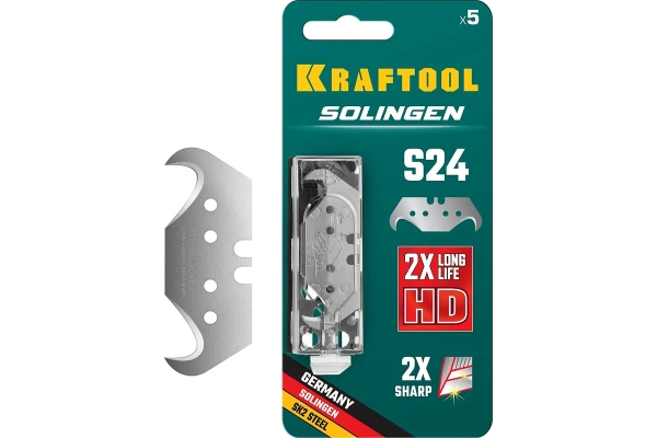 Лезвия крюковидные KRAFTOOL Solingen-S24 5шт  09643-S5_z02
